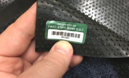 White Polyester Barcode Labels with High Tack Adhesive