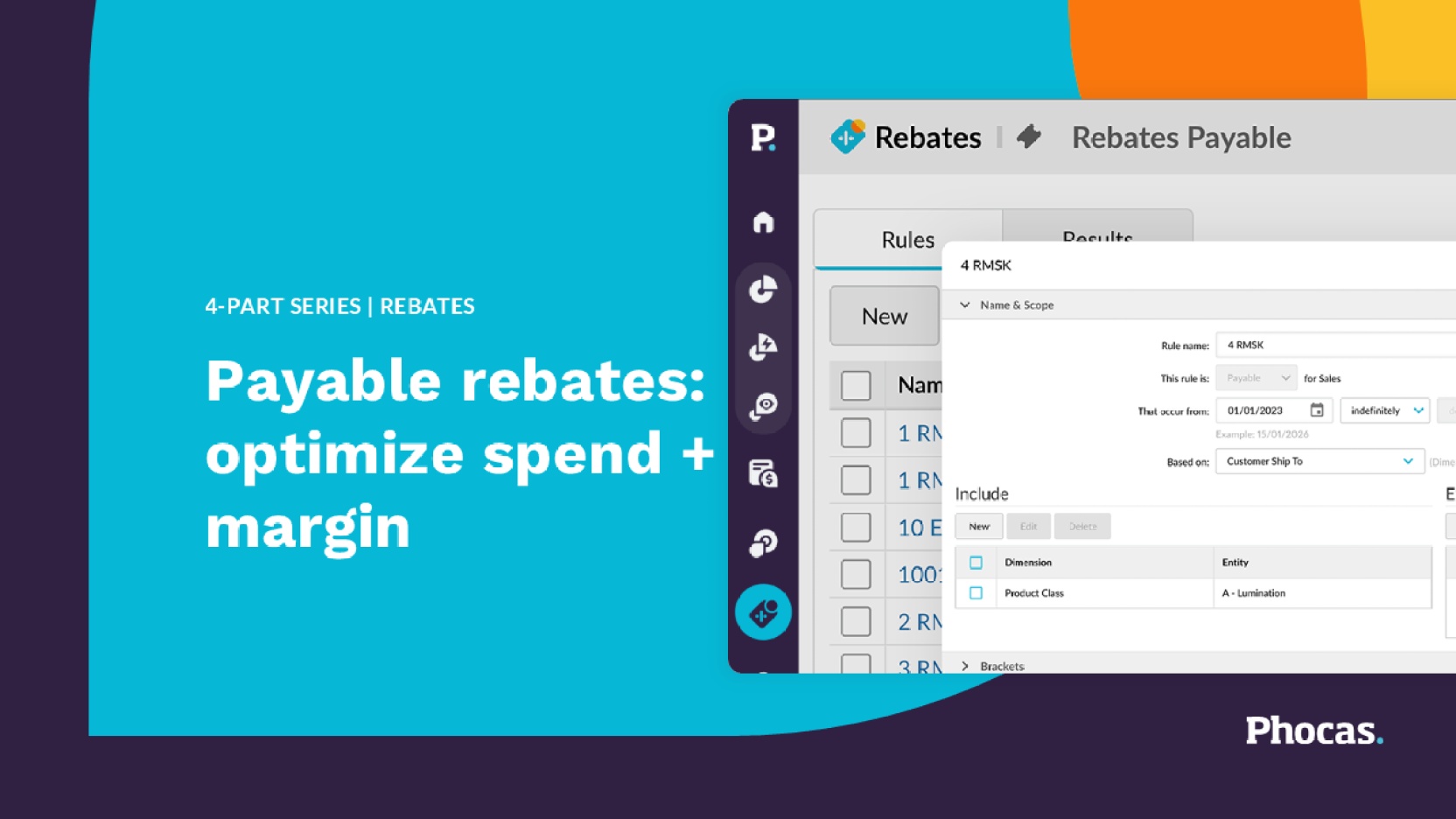 Payable rebates: optimize spend + margin