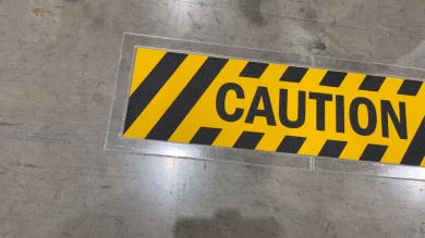 Beveled Guard Floor Sign Protector