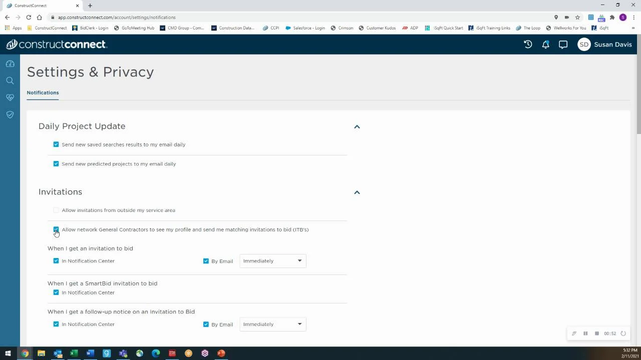 Setting Up Your Settings and Privacy - Project Intelligence Training Videos