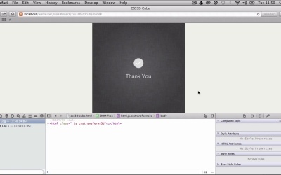 CSS 3D Essentials - Adding Content to the Cube: Part 2
