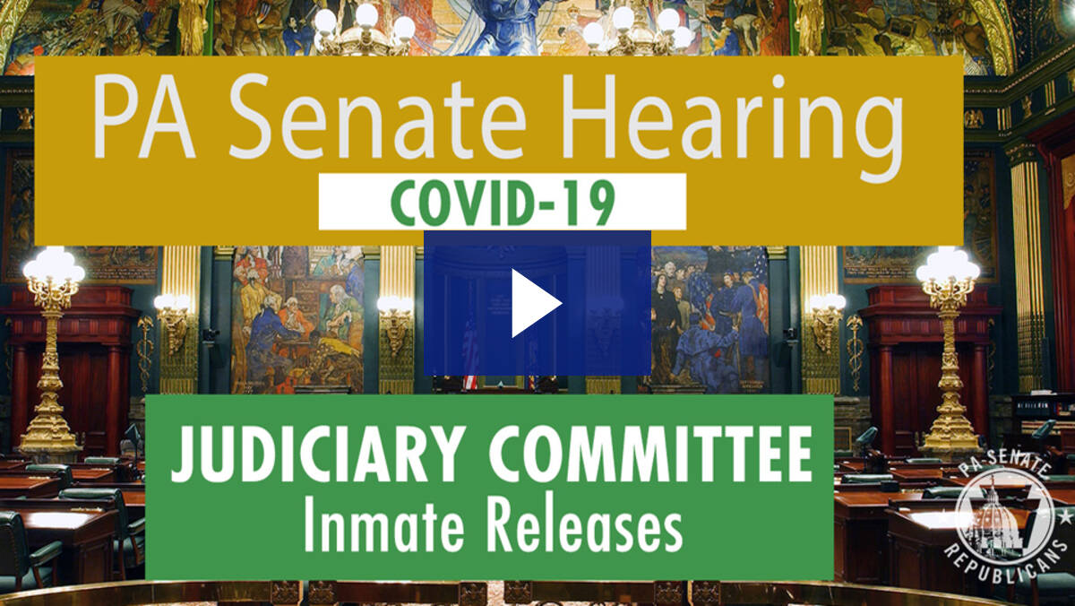 5/20/20 – Wolf Administration’s COVID-19 Inmate Release Process