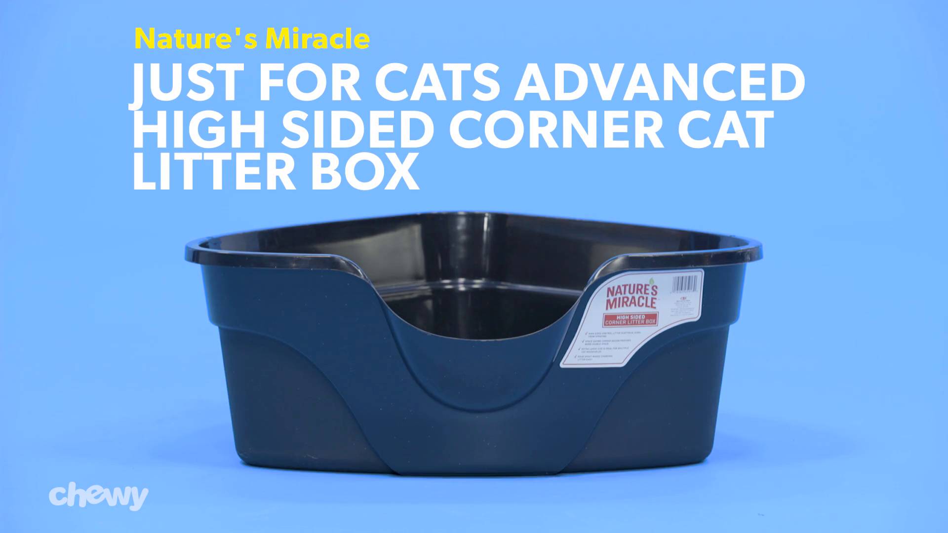 Nature's miracle high sided corner sales litter box