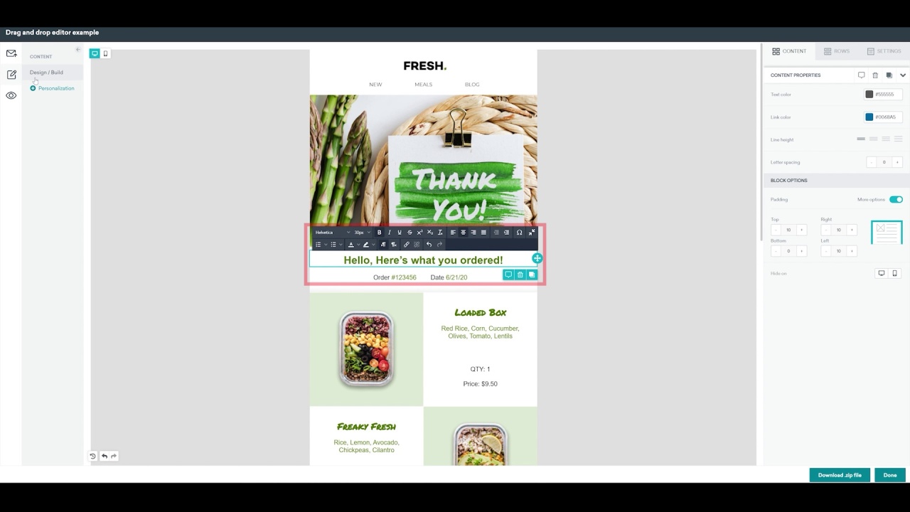 Building Emails With The Drag And Drop Editor Building Emails With The Drag And Drop Editor