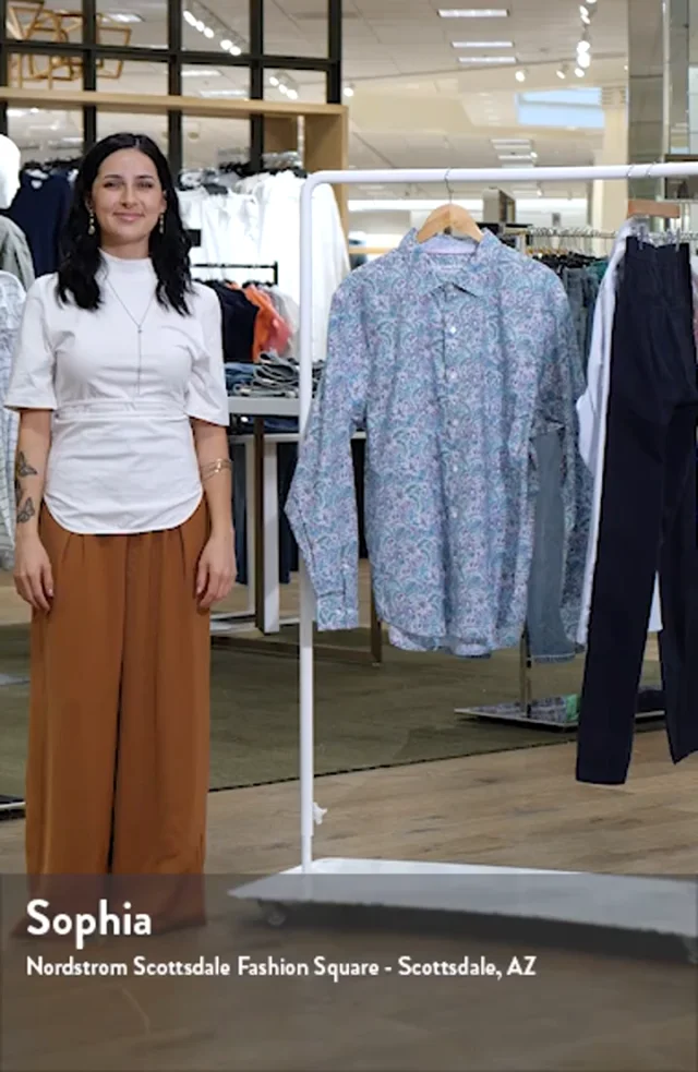 Tommy Bahama Sarasota Stretch Azul Gardens IslandZone® Button-Up