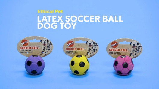 Ethical Pet Latex Soccer Ball Squeaky Dog Chew Toy Color Varies 2 In Chewy Com