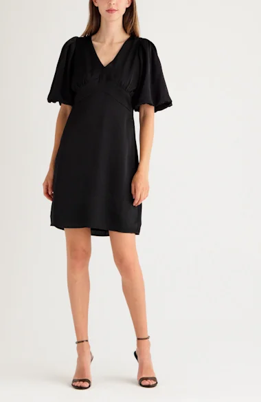 Halogen faux outlet wrap dress