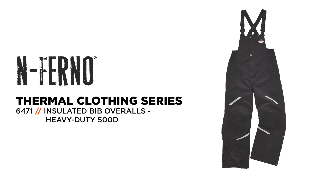 N-Ferno 6471 Insulated Bib Overalls Are Built for Heavy-Duty Protection and  Warmth in Extreme Cold