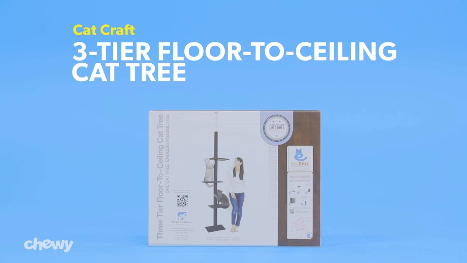 Catcraft 3tierfloortoceilingcattree Cat R0 V1