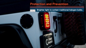 CAZLEDTBL2552 - Jeep Wrangler JK JKU LED Tail Brake Light Taillights w/ Hexagon Design