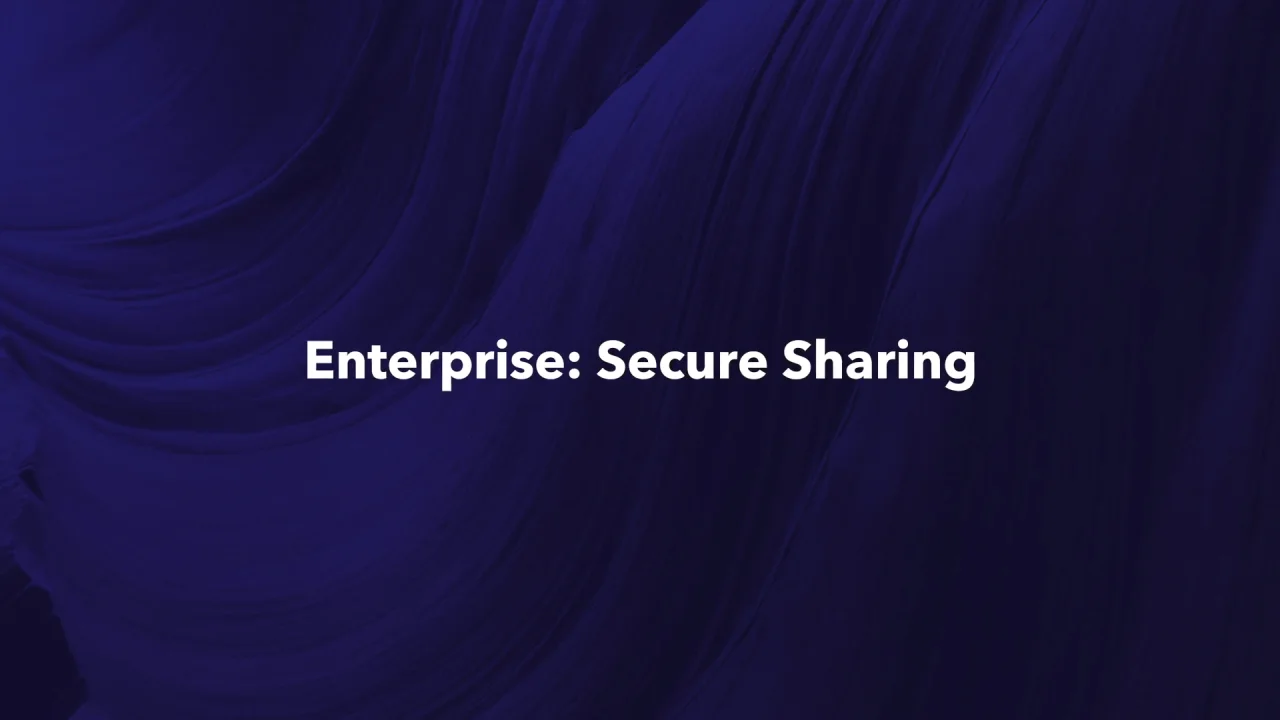 Enterprise: Secure Sharing