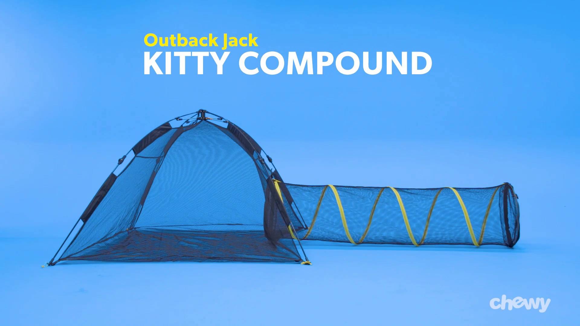 Cat outdoor hotsell tent with tunnel