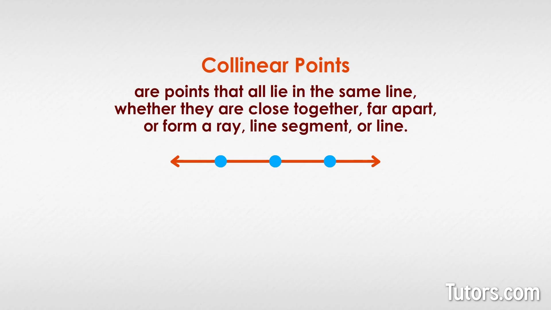 Collinear Points In Geometry