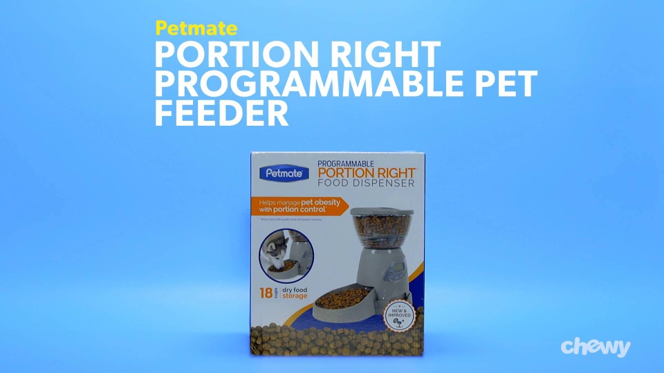 Petmate Portion Right Programmable Pet Feeder 5 Lb Chewy Com