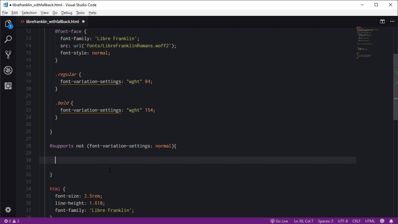 Up and Running With Variable Fonts - Fallbacks