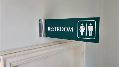 3" x 10" Engraved Hall Sign