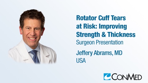 Dr. Abrams Presentation (2023) - Rotator Cuff Tears at Risk Improving Strength &amp; Thickness