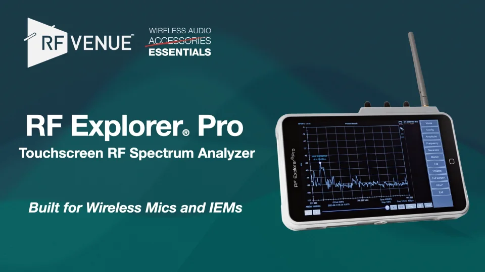 RF Explorer Pro Touchscreen Spectrum Analyzer