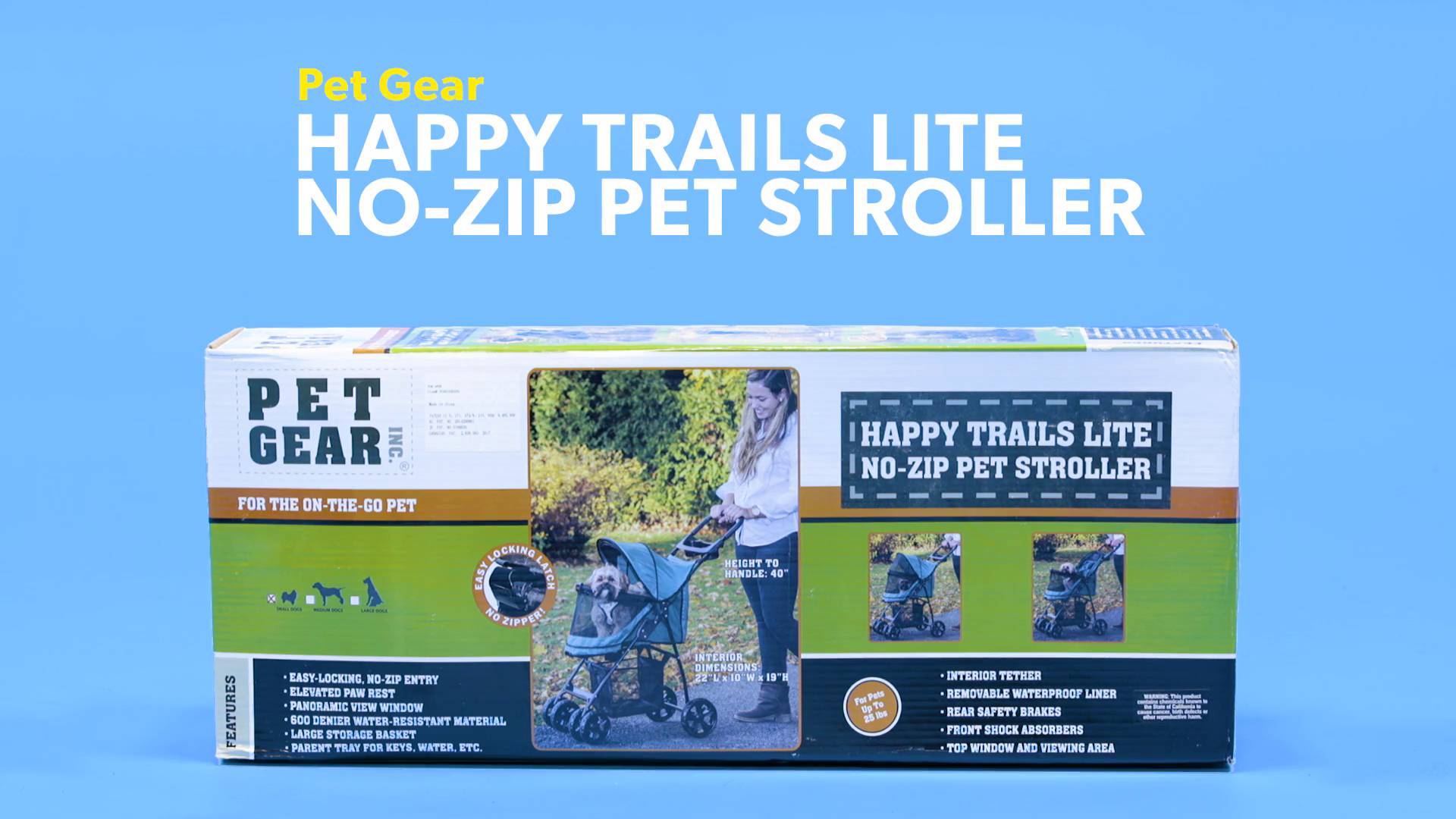 Happy trails no zip hotsell pet stroller