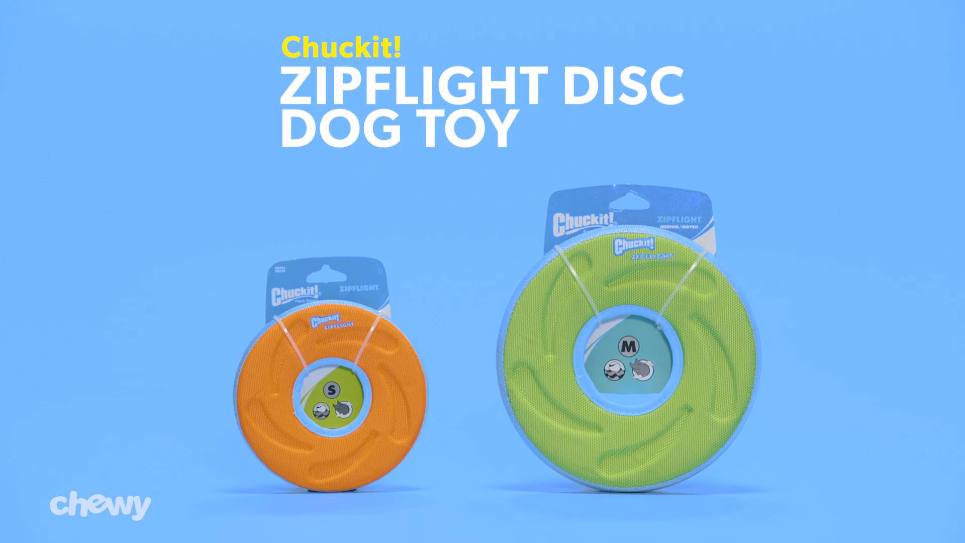 CHUCKIT Zipflight Disc Dog Toy Color Varies Medium Chewy