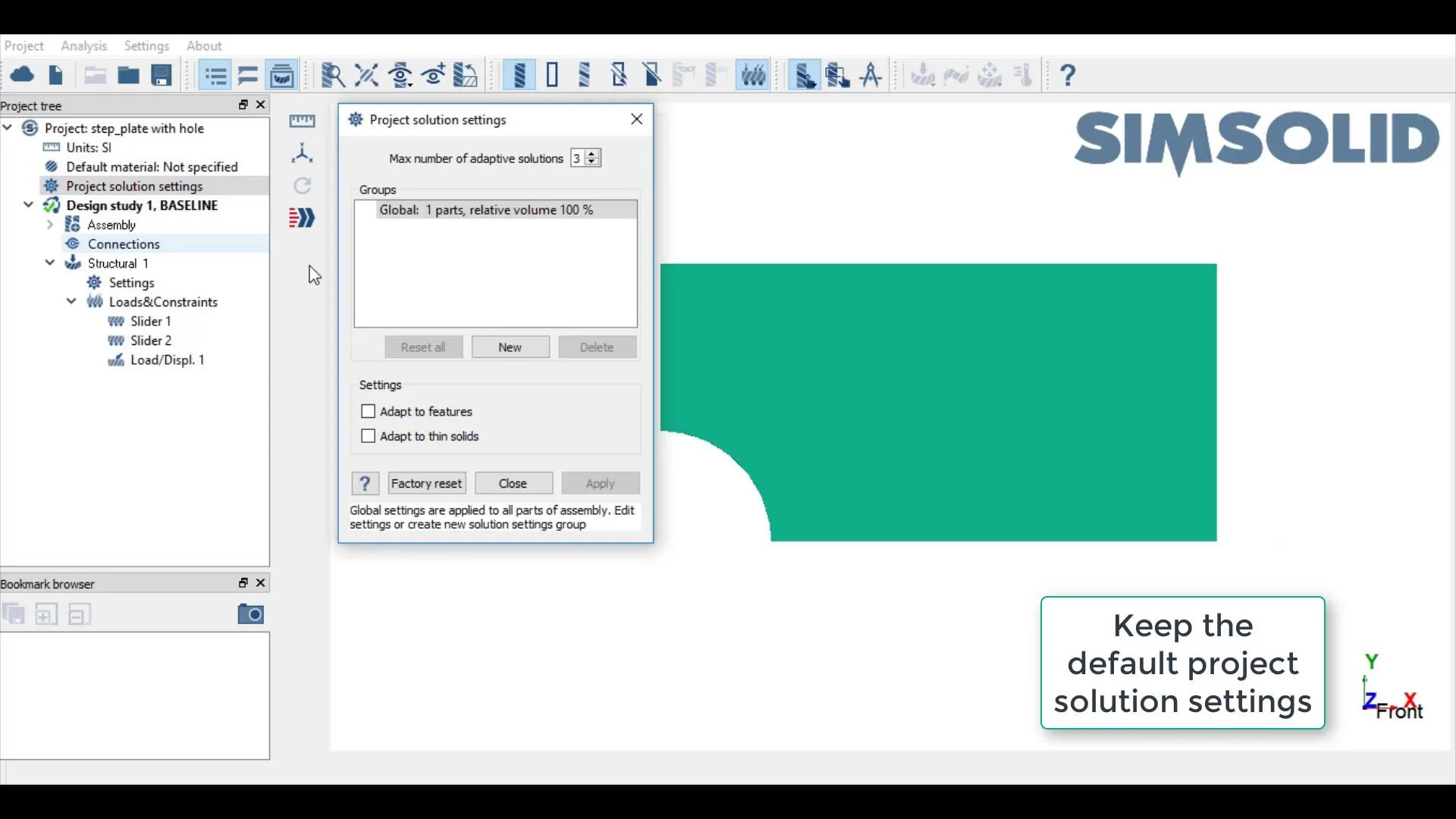 Plate With A Hole Linear Static Analysis With SimSolid - Altair Community