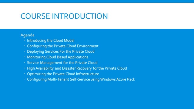 Microsoft 70-246: Monitoring and Operating a Private Cloud intro video