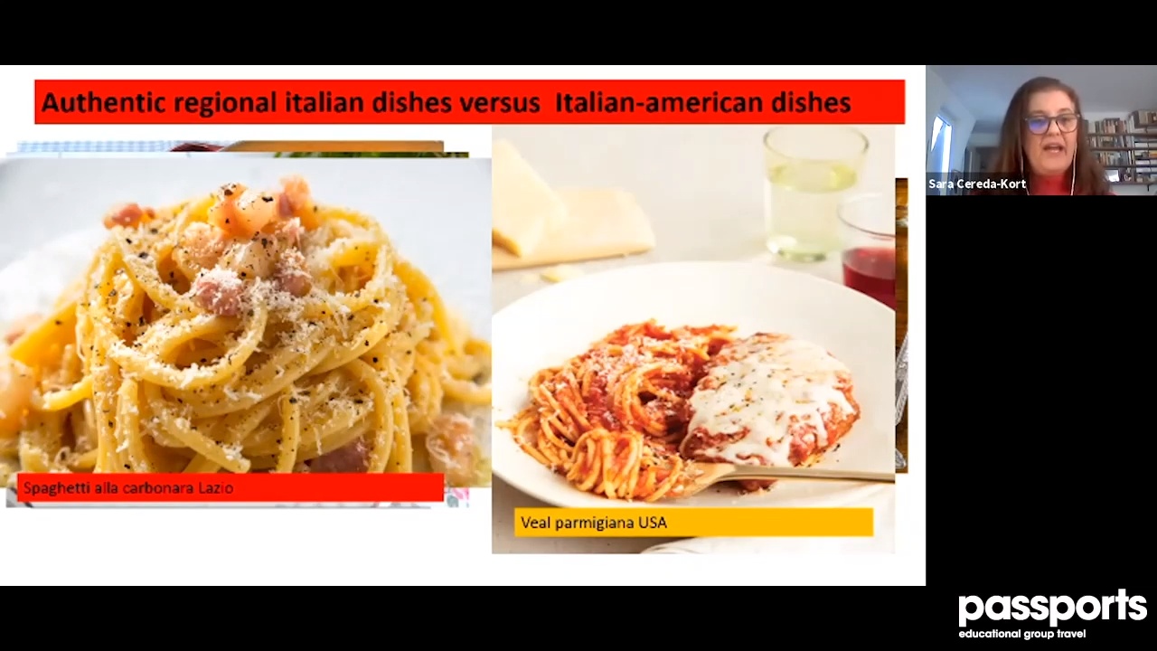 Tour Director Lecture Series: Sara - Authentic Italian Cuisine 