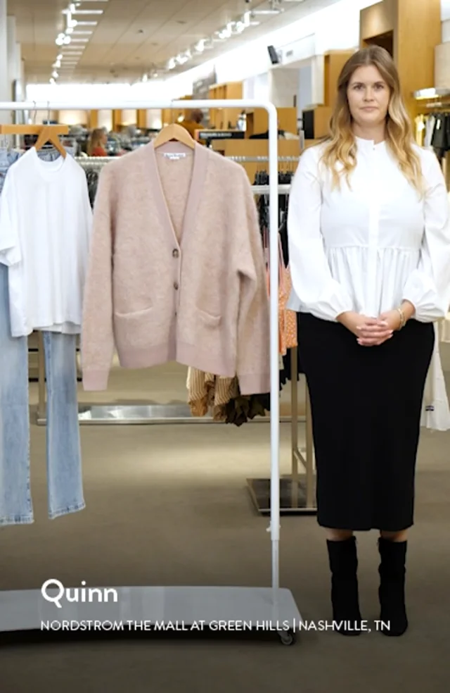 Acne Studios Rives Mohair & Wool Blend Cardigan | Nordstrom Acne Studios Rives Mohair & Wool Blend Cardigan | Nordstrom