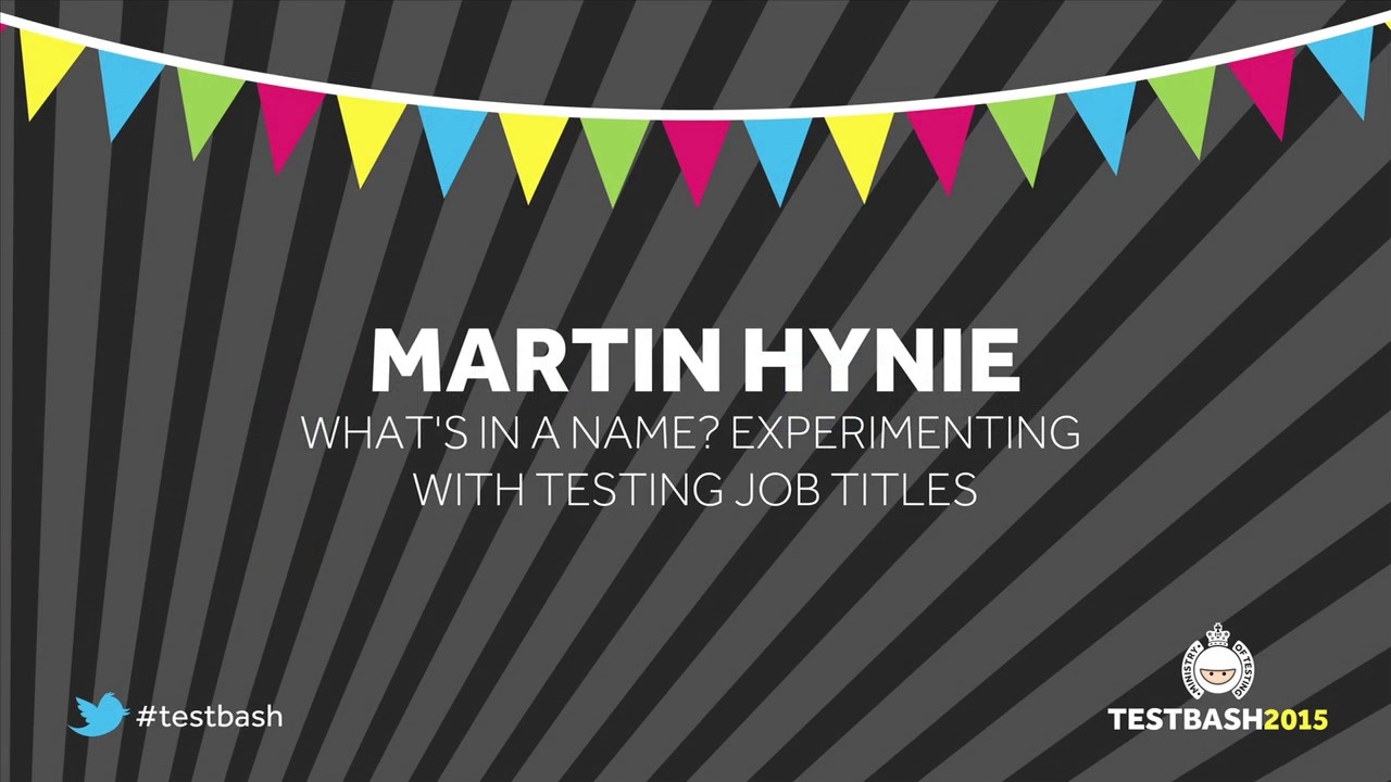 What's In a Name? Experimenting With Testing Job Titles - Martin Hynie image