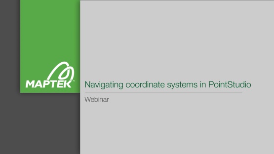 Navigating Coordinate Systems in PointStudio
