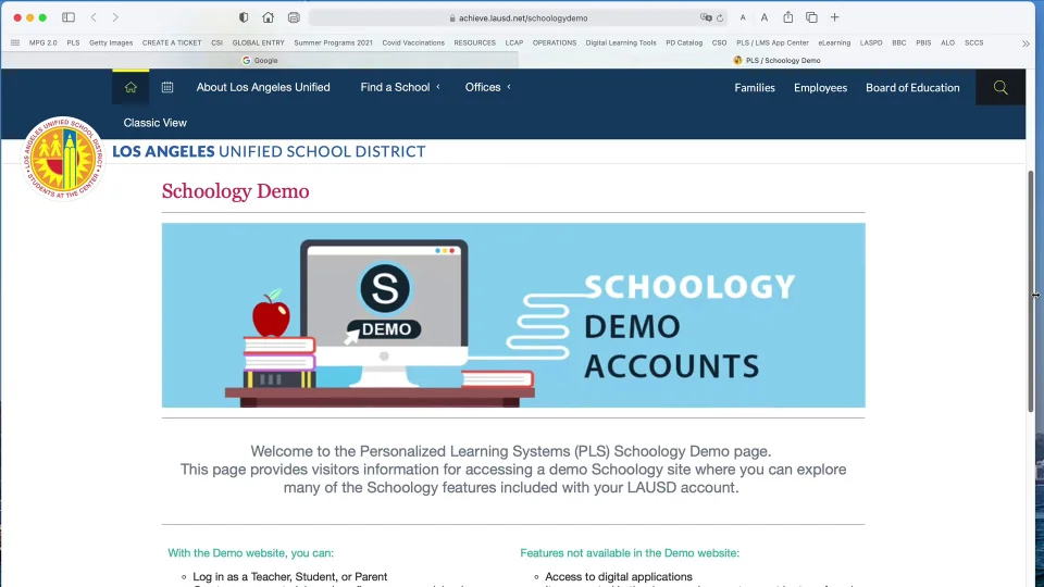 Lausd schoology deals