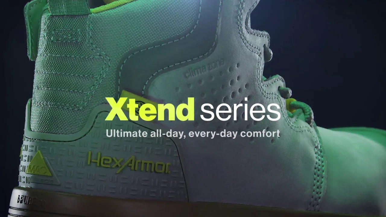 Xtend women's – Grey work boots with side zip – HexArmor