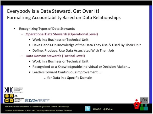 Everybody is a Data Steward; Get Over It! –