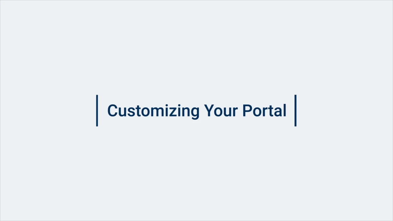 Customize portal and login windows