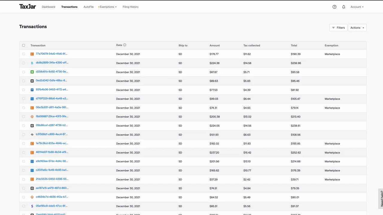 TaxJar product features