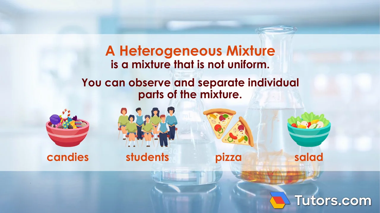 heterogeneous mixture vs homogeneous mixture