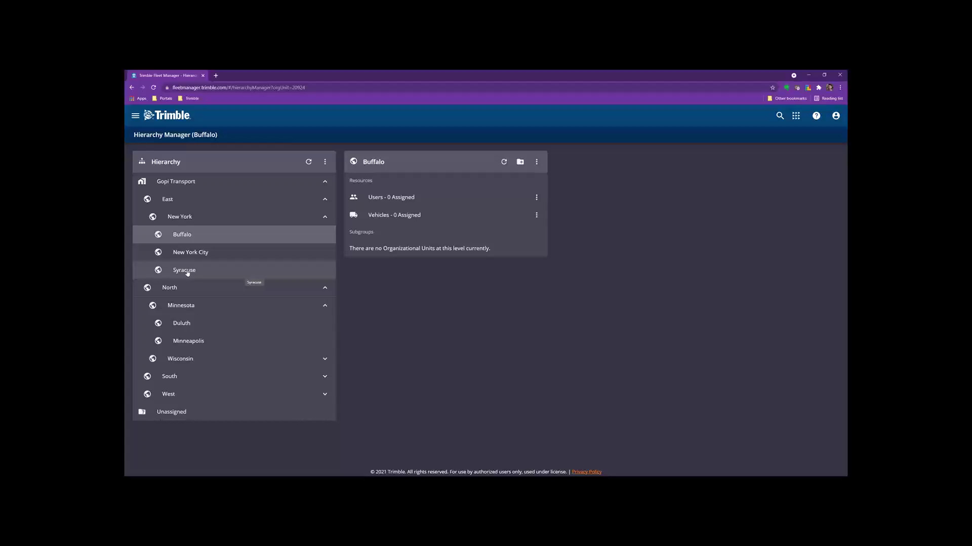 FMS Trimble Fleet Manager Overview 07.20.21