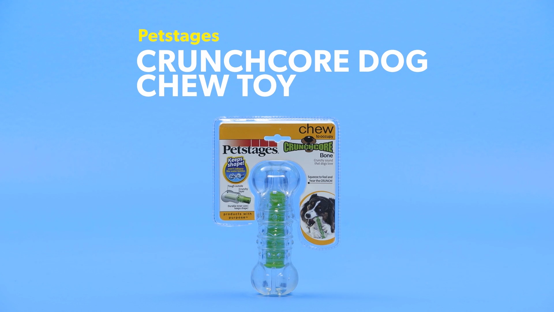 Petstages crunchcore outlet bone dog toy