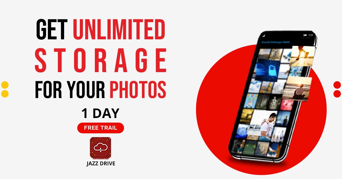 Portfolio design: Get unlimited cloud storage for your photos jazz drive __ Behance-f4f205146585083.62b2fd38e8fee