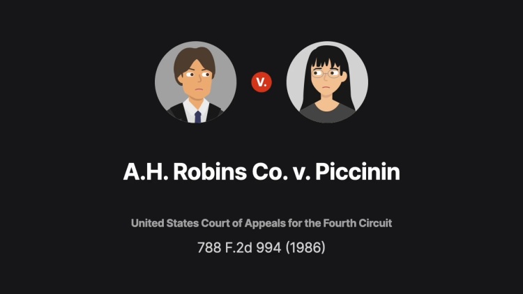 A.H. Robins Co. v. Piccinin