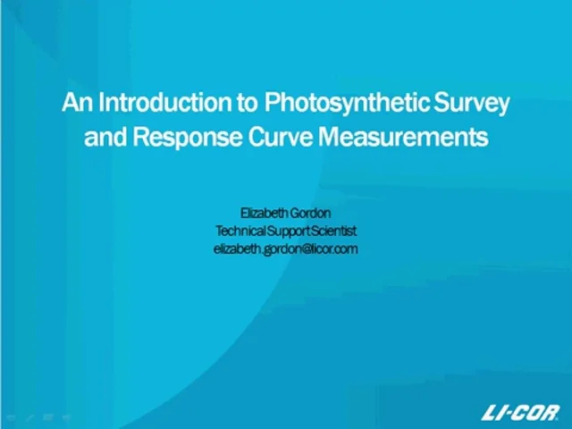 LI-6400/XT | Video: An Introduction to Photosynthetic Survey and