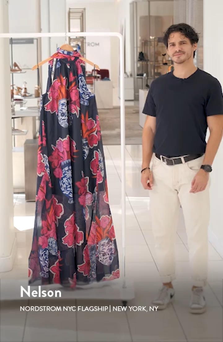 Ted Baker London Kinosei Floral Organza Maxi Dress | Nordstrom
