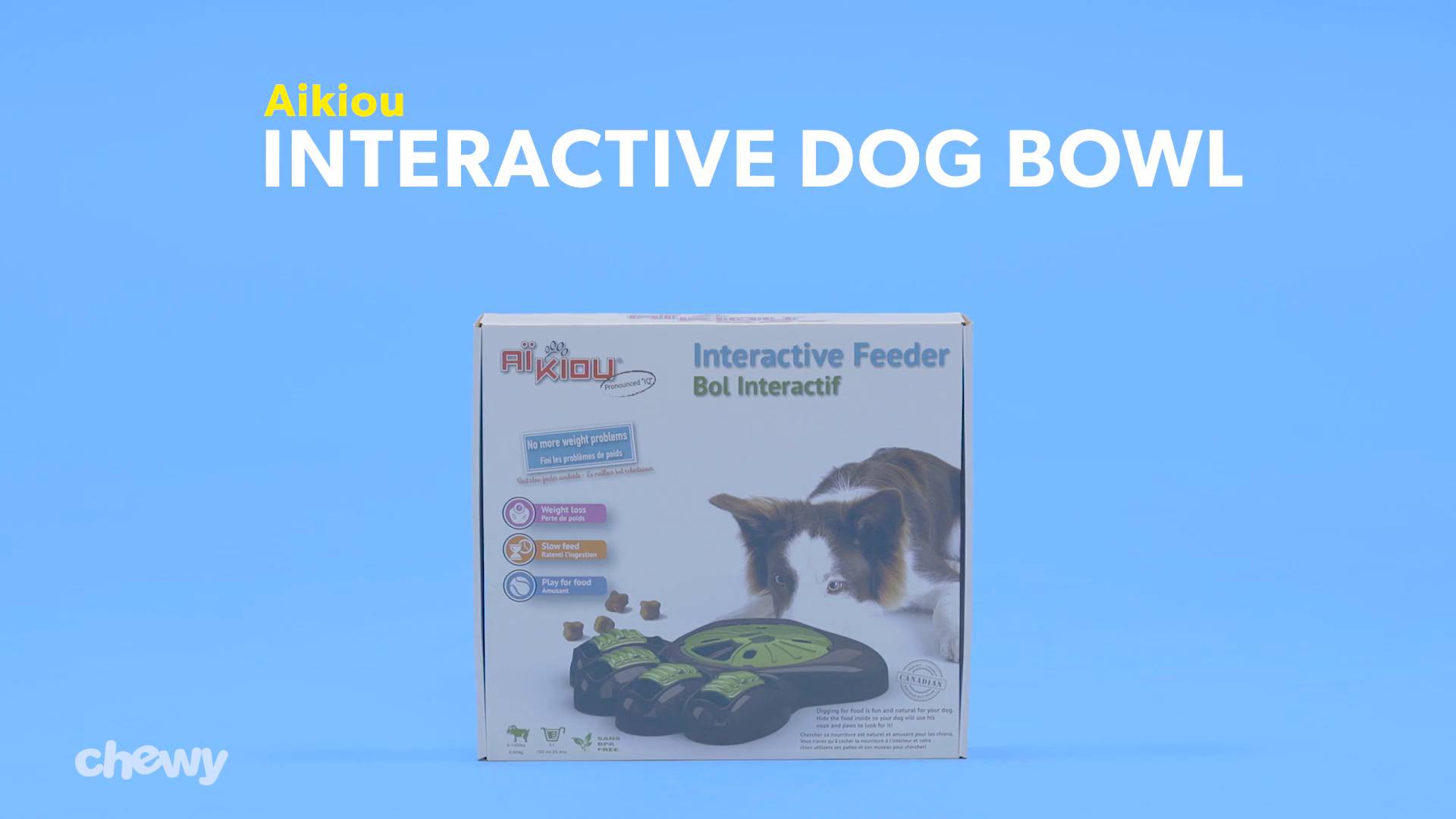 Aikiou interactive dog outlet bowl