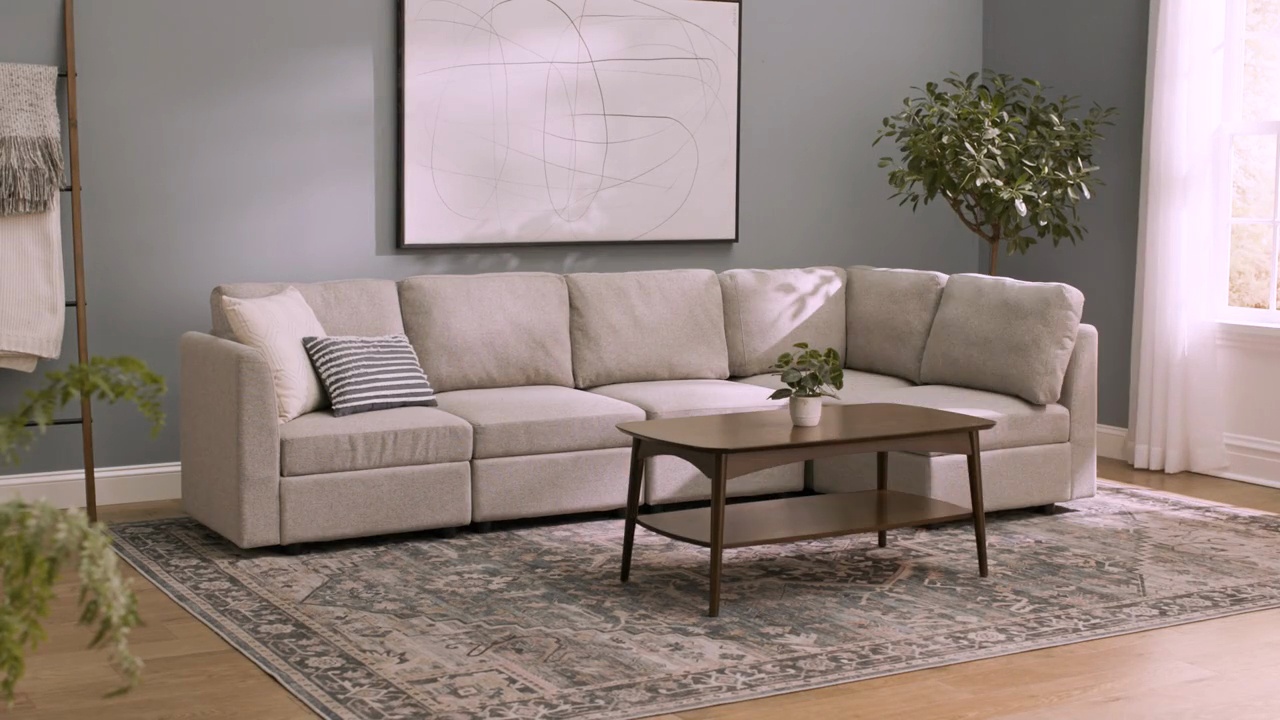 Harrison Sectional Armless Chair with Storage and Add-On Arm