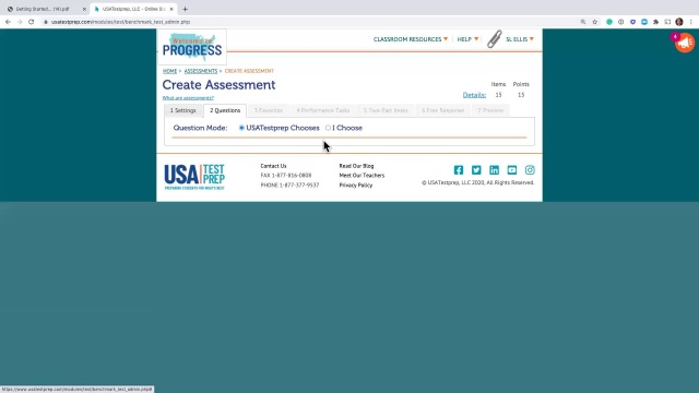 Screenshot from Getting Started With USATestprep video