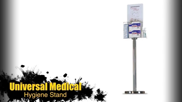 Respiratory Hygiene Station H on Acrylic Stand - Poltex