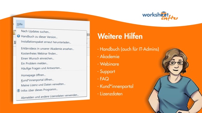 17 - Weitere Hilfen und Support