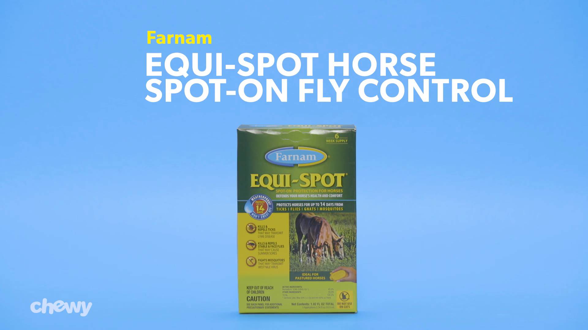 Farnam Equi-Spot Horse Spot On Topical Bug Repellent Kills Flies Mosquitos Ticks 