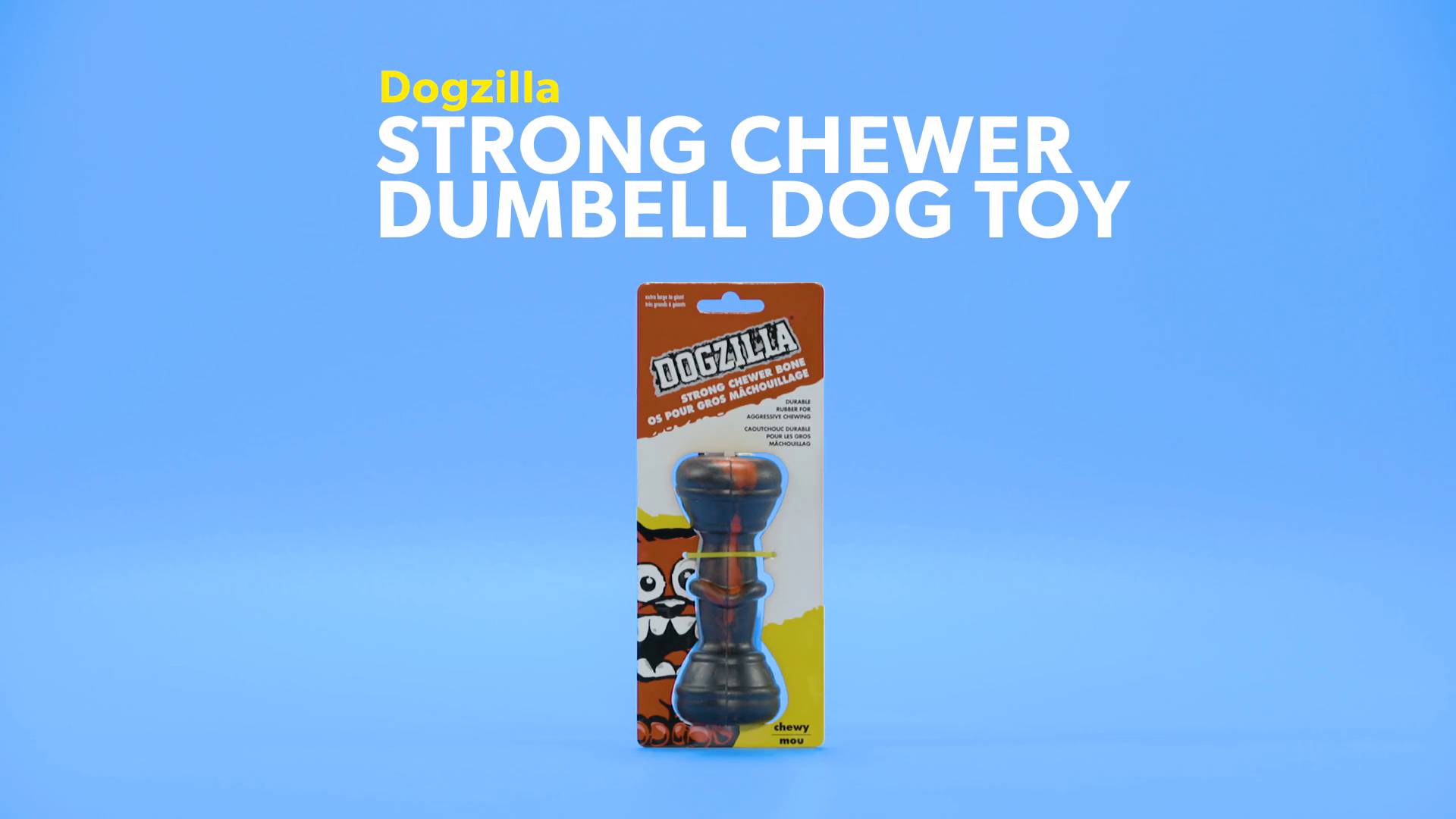 Dogzilla Strong Chewer Dumbell Large 
