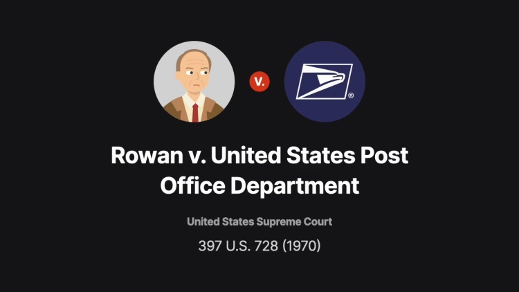 Rowan v. United States Post Office Department